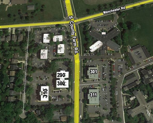 Wheaton Office Center: 290, 300, 301 S. County Farm Road, Wheaton, IL 60187